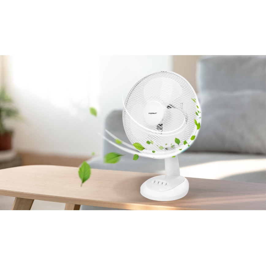 Aigostar - Вентилятор настільний 35W/230V 34 см білий