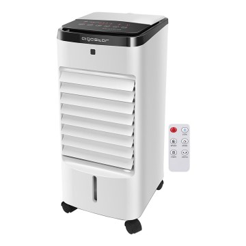 Aigostar - Воздухоохладитель 60 Вт/230 В белый/черный + пульт дистанционного управления
