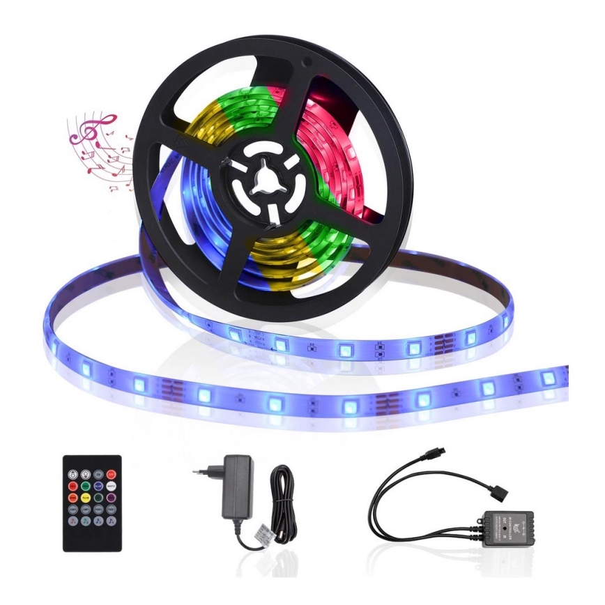 Aigostar - Вулична світлодіодна RGB стрічка з регулюванням яскравості 3м LED/24W/12/230V IP65 + ДК