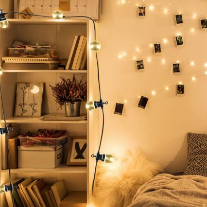 Aigostar - Вулична декоративна LED гірлянда 10xLED/8м IP44 теплий білий