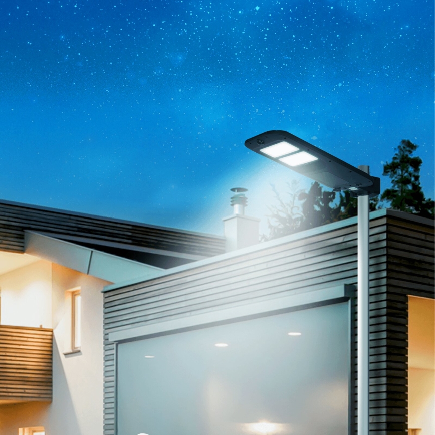 Aigostar - Вулична LED лампа на сонячній батареї з датчиком LED/180W/4V 7500mAh IP65 + пульт дистанційного керування