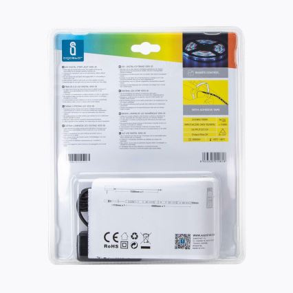 Aigostar - Вулична світлодіодна RGB стрічка з регулюванням яскравості 5м LED/24W/12/230V IP65 + ДК