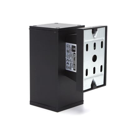 Aigostar - Вуличний настінний світильник 1xGU10/230V чорний IP65 квадратний