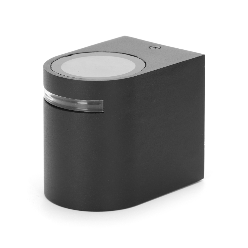 Aigostar - Вуличний настінний світильник 1xGU10/35W/230V чорний IP54