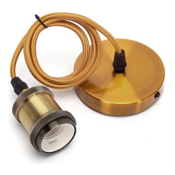 Aigostar - Зарядный кабель 1xE27/60W/230V золотой