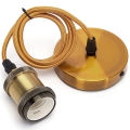 Aigostar - Зарядный кабель 1xE27/60W/230V золотой