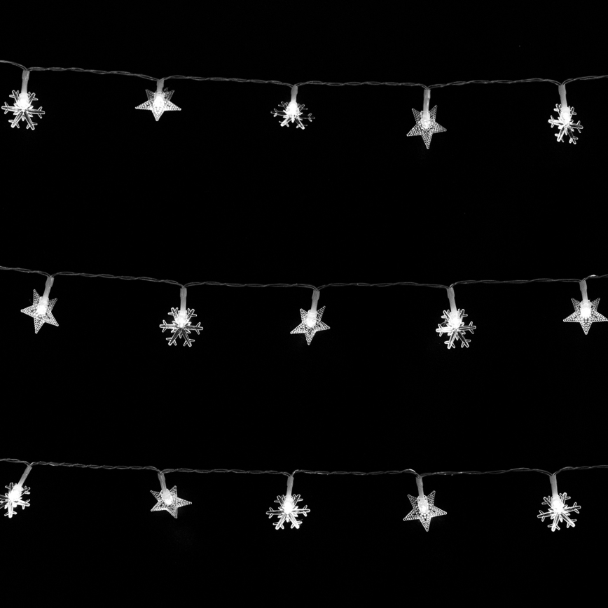 Aigostar - LED Вулична  гірлянда 100xLED/8 функцій 3xAA 10 м IP44 холодна біла