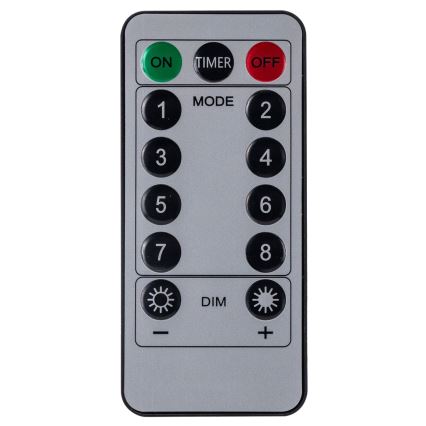 Aigostar - LED-зовнішня різдвяна гірлянда, 120 світлодіодів / 8 режимів, 3×0,7 м, IP44, тепле біле світло, з пультом дистанційного керування