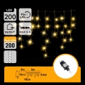 Aigostar - зовнішня LED різдвяна гірлянда 200 світлодіодів 8x0,6 м IP44 теплий білий
