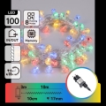 Aigostar - зовнішня різдвяна LED гірлянда 100xLED/8 функцій 13 м IP44 багатоколірна