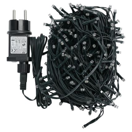 Aigostar - LED вулична різдвяна гірлянда, 200 світлодіодів, 8 режимів, 20 м, IP44, холодний білий