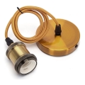 Aigostar - Кабель живлення 1xE27/60W/230V золотистий