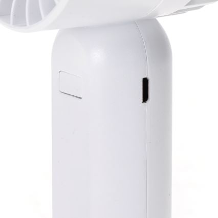 Aigostar - Кишеньковий акумуляторний вентилятор 4W/5V 500mAh USB білий