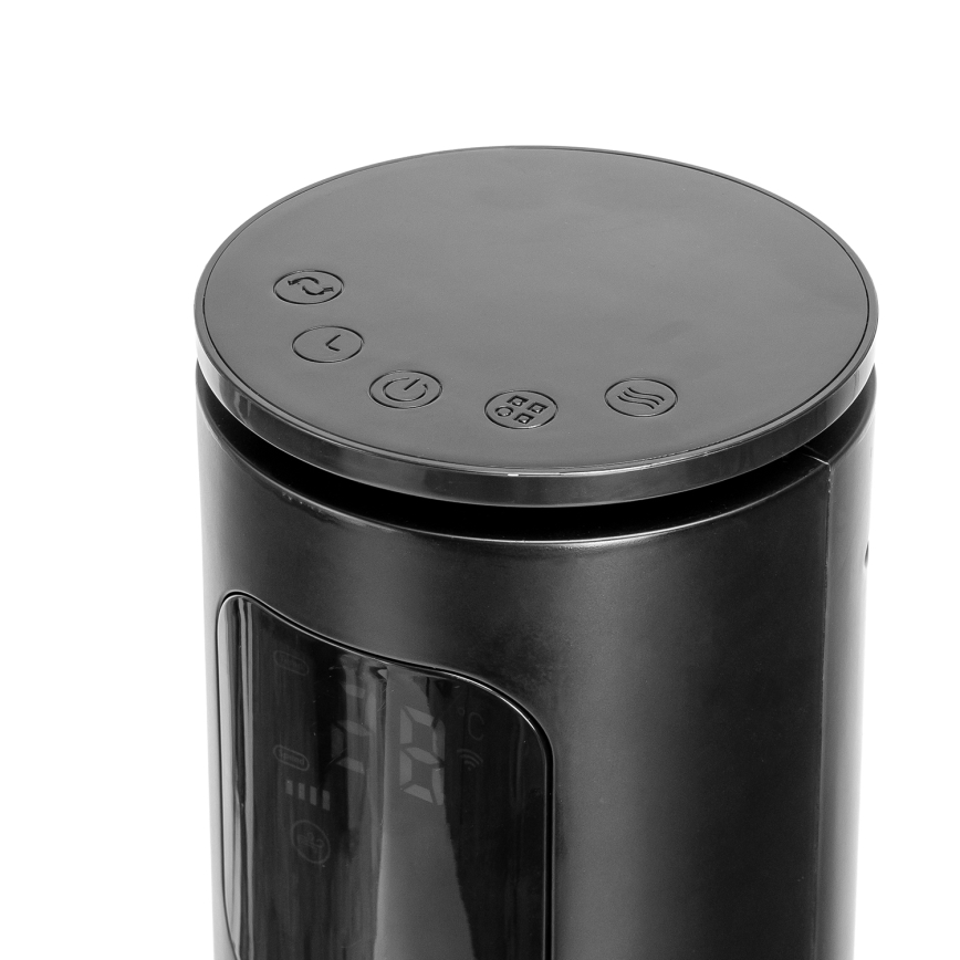 Aigostar - Колонний вентилятор 50W/230V чорний Wi-Fi + пульт дистанційного керування