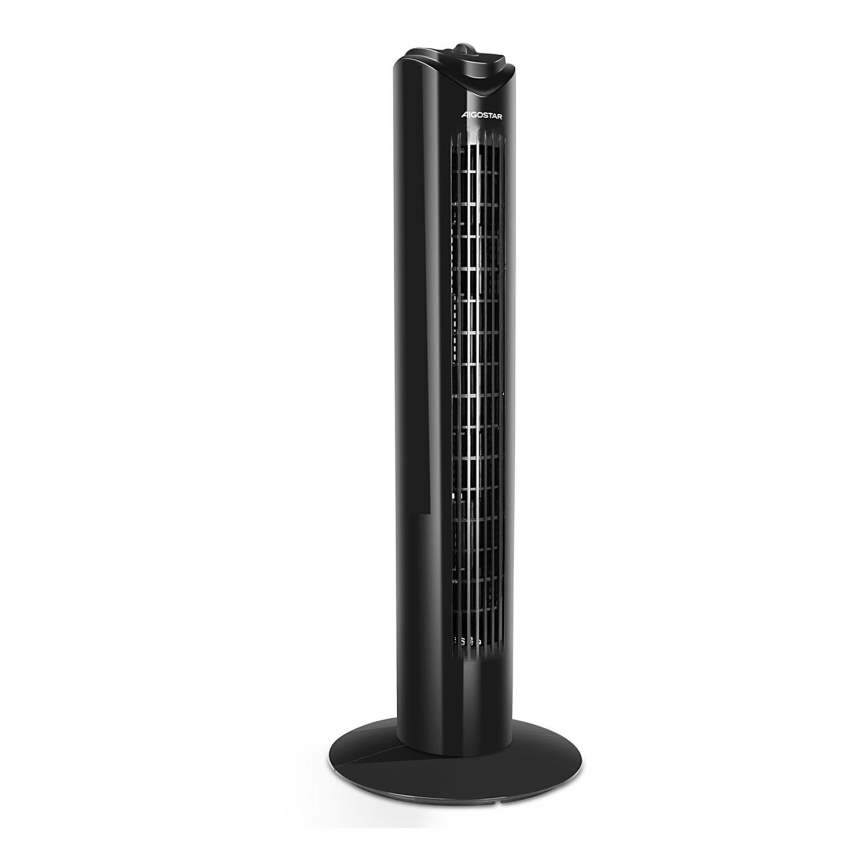 Aigostar - Колонный вентилятор 45W/230V черный
