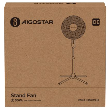 Aigostar - Колонный вентилятор 50W/230V 120 см белый