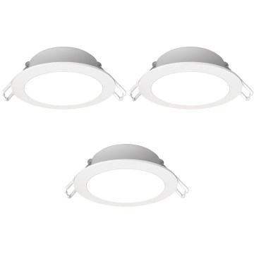 Aigostar - Комплект 3x LED світильників для ванної LED/4,8W/230V IP65 білий