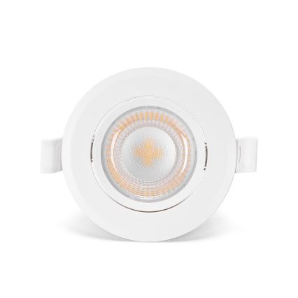 Aigostar - Комплект из 3 встраиваемых потолочных светильников LED, 5 Вт, 230 В, 3000 К, диаметр 8,5 см, белый