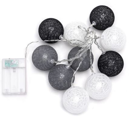 Aigostar — LED гірлянда, 10 LED, 2 м, живлення від 3×AA, тепле біле світло