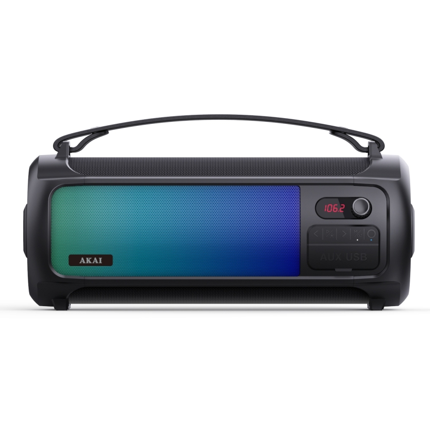 AKAI ABTS-35 - Беспроводная колонка с RGB-подсветкой 10Вт/3000 мА·ч