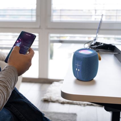 AKAI ABTS-V5 BL - Бездротова колонка з мікрофоном 3 Вт/1200 мА·год, синя