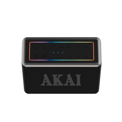 AKAI ABTSW-120 - Портативна бездротова колонка з двома мікрофонами 80 Вт/4000 мА·год IPX6