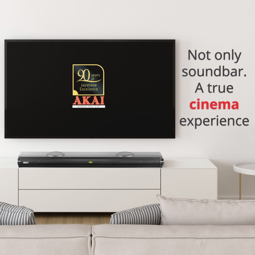 AKAI ASB-29 - саундбар с активным сабвуфером 120 Вт/230 В + пульт дистанционного управления