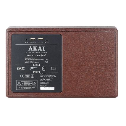 AKAI M3 SOUL COFFEE - Бездротова колонка 20Вт/6000 мА·год