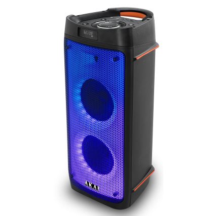 AKAI PARTY BOX 810 - Беспроводная колонка 65 Вт / 230 В, 5000 мА·ч + пульт дистанционного управления