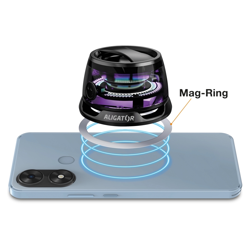 Aligator ABSMB01 - Магнитная колонка для MagSafe Mini Beat 400 mAh черная