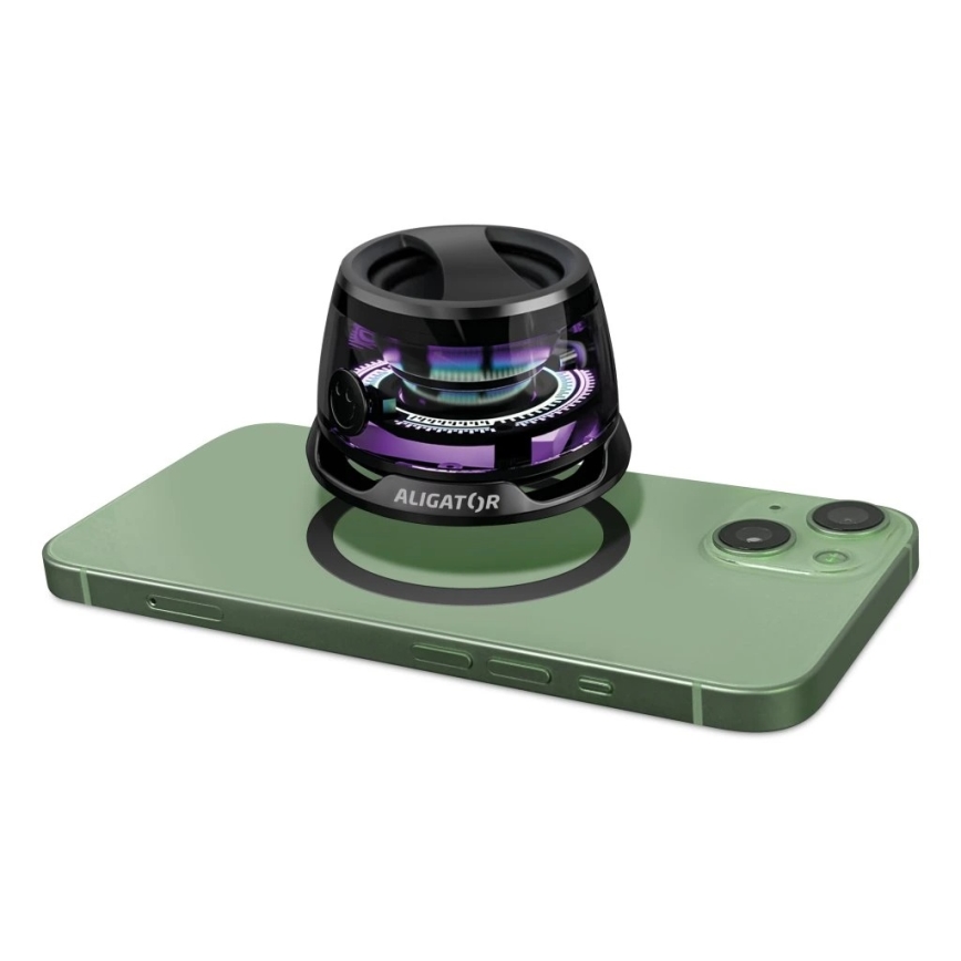 Aligator ABSMB01 - магнітний динамік для MagSafe Mini Beat, 400 мА·год, чорний