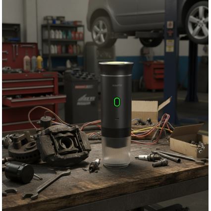 Aligator ACM002 - портативна кавоварка PortaCaffé 3-в-1, 72W/7500 mAh, сіра