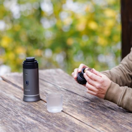 Aligator ACM002 - Портативная дорожная кофеварка PortaCaffé 3 в 1 72 Вт/7500 мА·ч серая