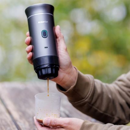 Aligator ACM002 - Портативная дорожная кофеварка PortaCaffé 3 в 1 72 Вт/7500 мА·ч серая