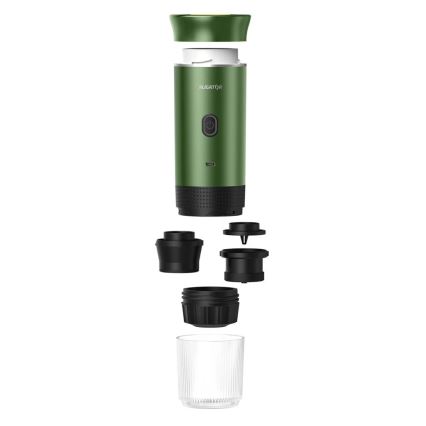 Aligator ACM003 - Дорожная перезаряжаемая кофеварка PortaCaffé 3 в 1 72W/7500 mAh зелёная