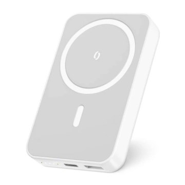 Aligator AMS04WT - Пауербанк з бездротовою зарядкою Qi та MagSafe, 10000 mAh, 15 Вт Power Delivery, чорний