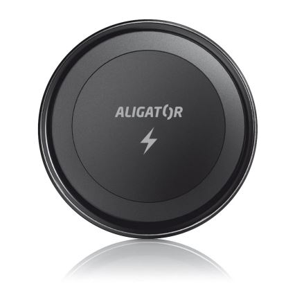 Aligator AMS05BK - магнітний автомобільний тримач для телефону з бездротовою зарядкою Qi 15 Вт і підтримкою MagSafe, чорний