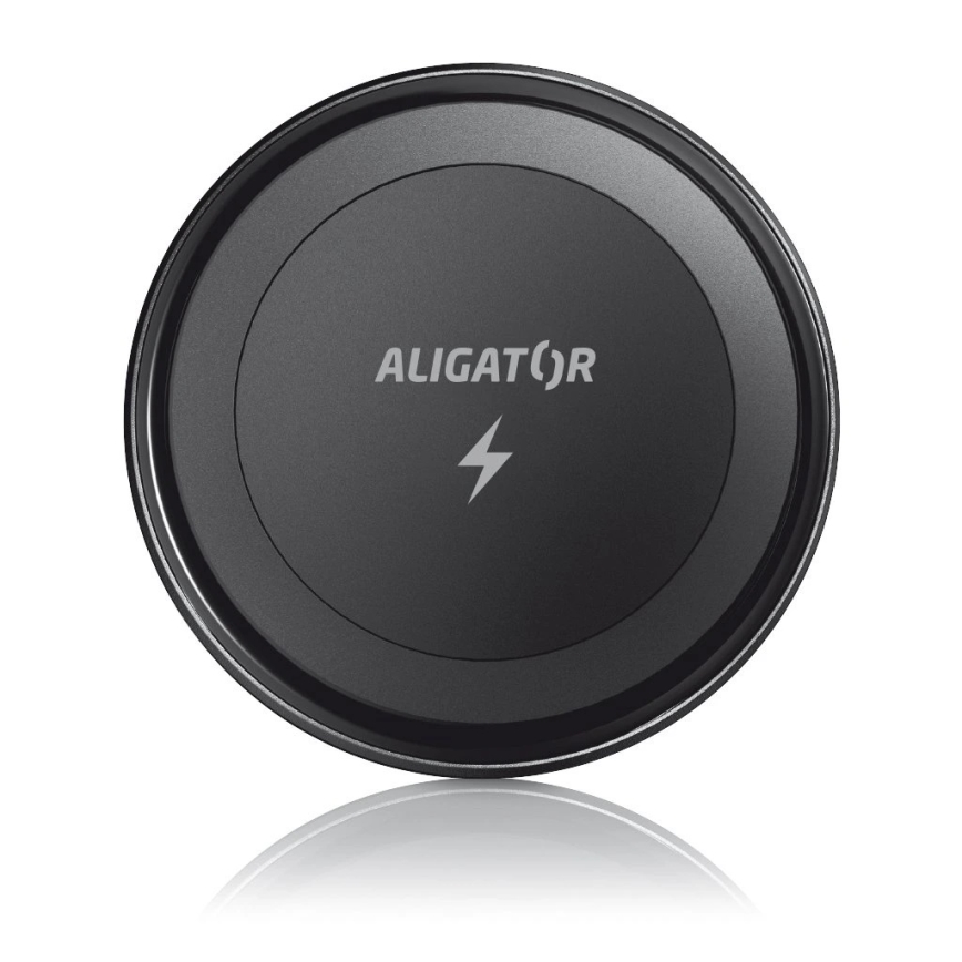 Aligator AMS05BK - магнитный автомобильный держатель для телефона с беспроводной зарядкой Qi 15 Вт и поддержкой MagSafe, черный