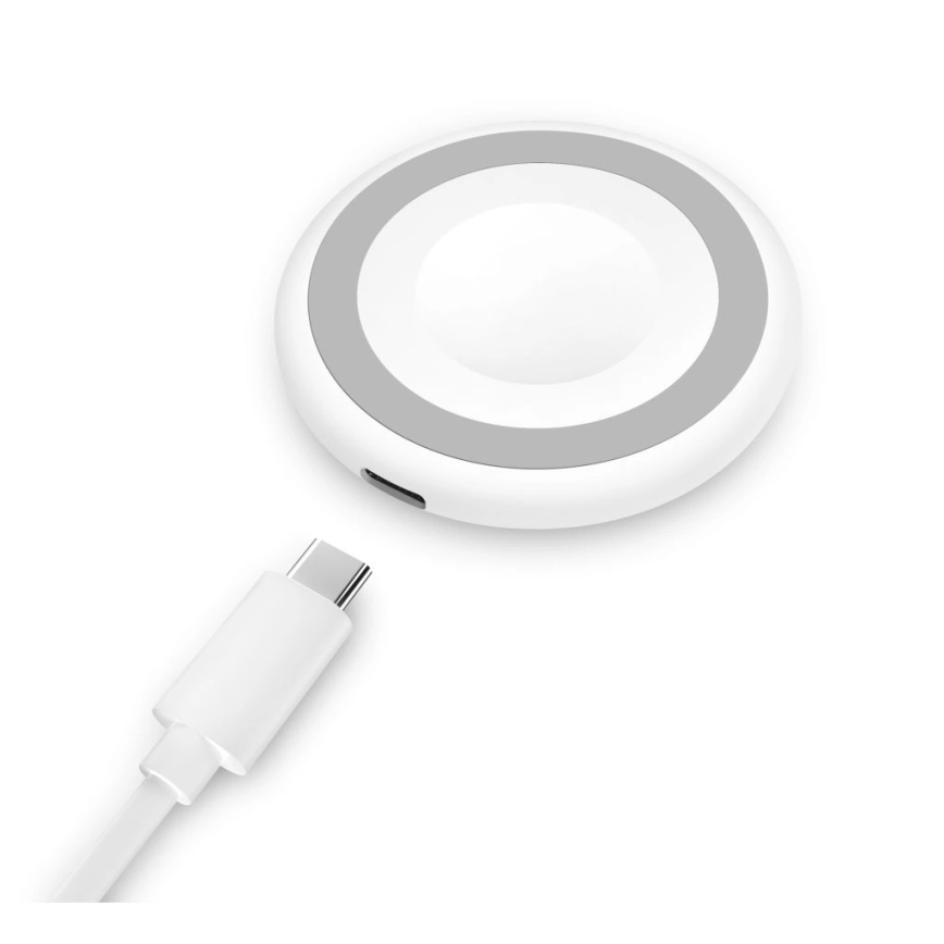Aligator AMS08WT - Беспроводное зарядное устройство MagSafe 3 в 1, 15 Вт, белое