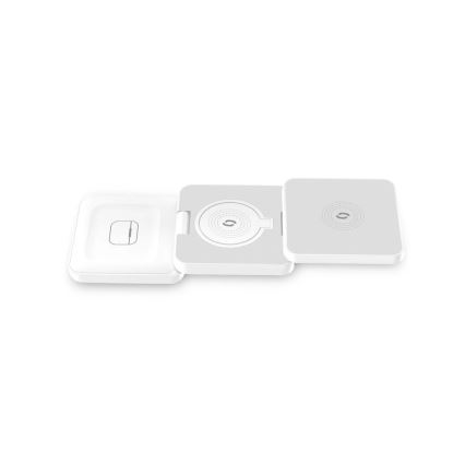 Aligator AMS09WT - Беспроводная зарядная станция MagSafe 3-в-1 15 Вт белая