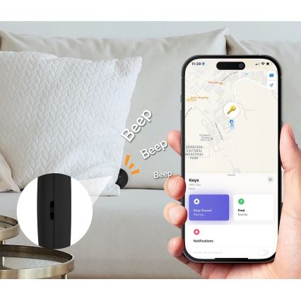 Aligator APD001 - Локатор Life Tag 1xCR2032 IP65 чорний