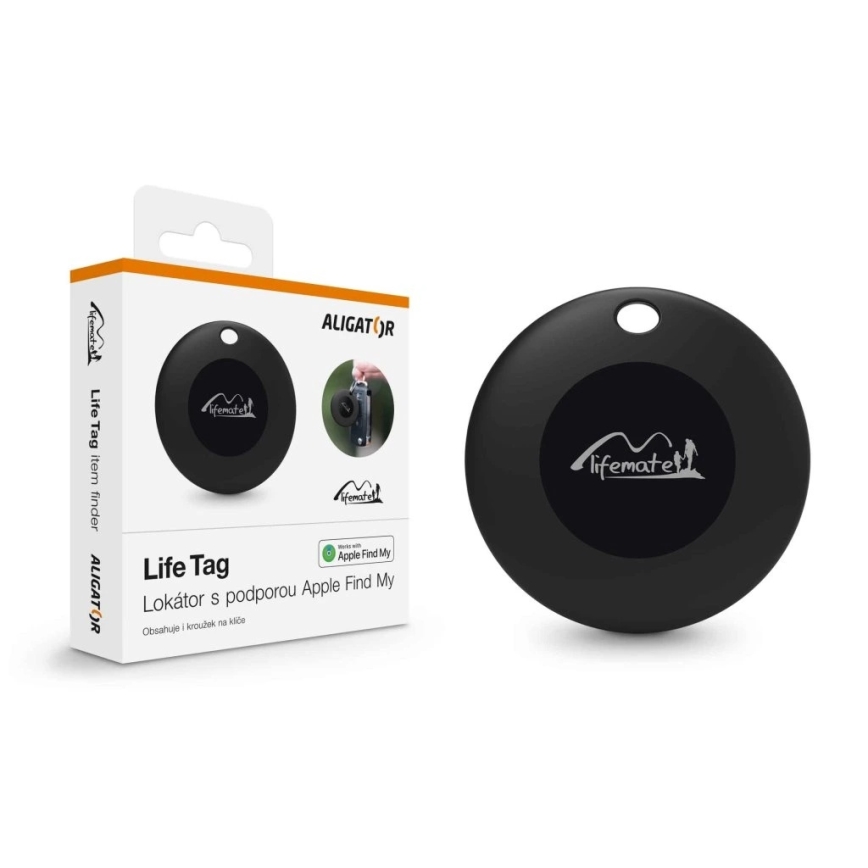 Aligator APD001 - Локатор Life Tag 1xCR2032 IP65 чорний