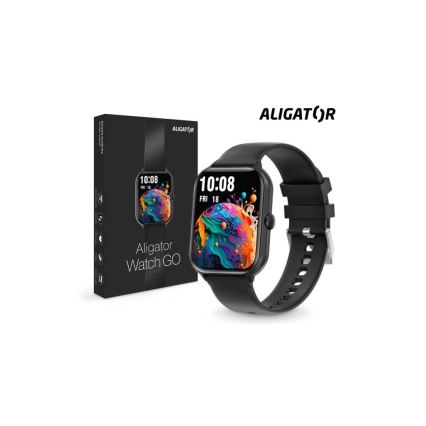 Aligator AW10BK - Розумні годинники Watch GO 220 mAh IP67 чорні