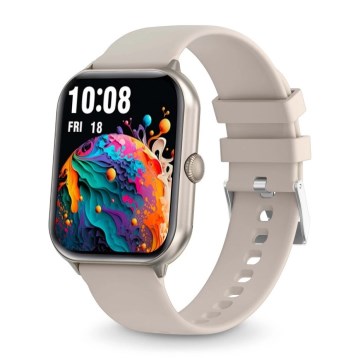 Aligator AW10SR - умные часы Watch GO 220 mAh IP67 кремовые