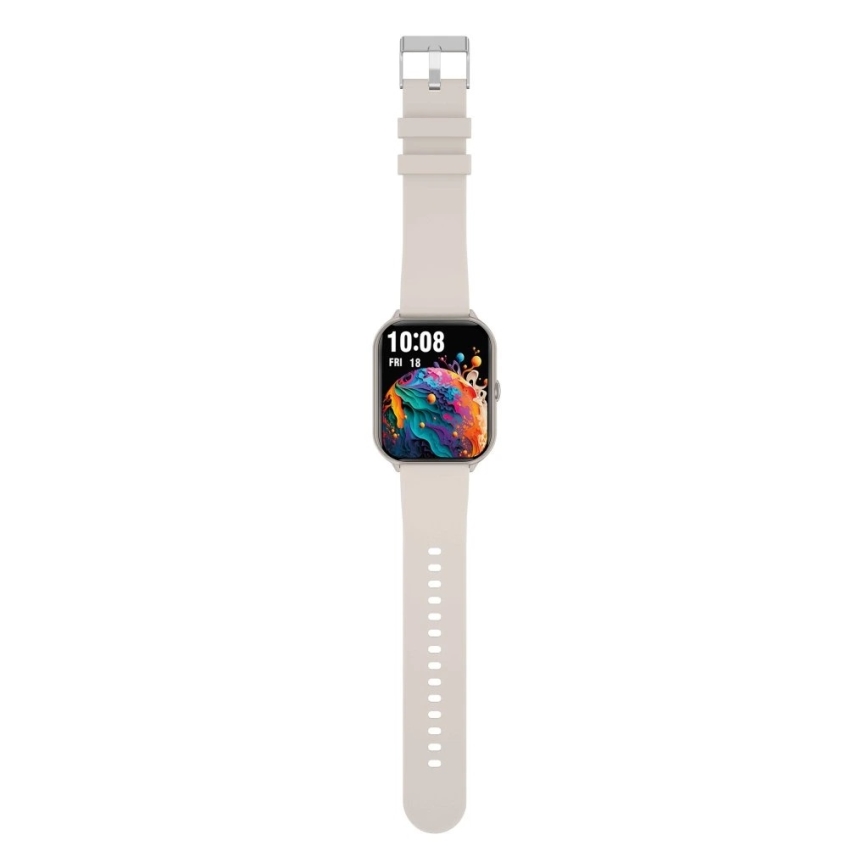 Aligator AW10SR - умные часы Watch GO 220 mAh IP67 кремовые