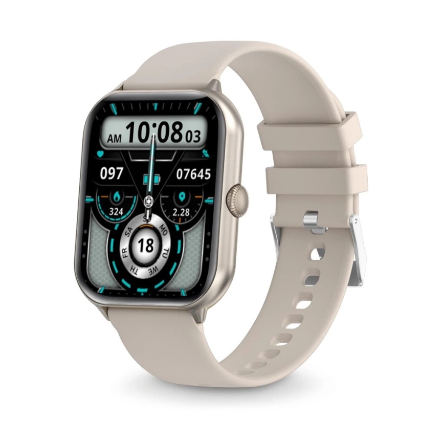 Aligator AW10SR - умные часы Watch GO 220 mAh IP67 кремовые