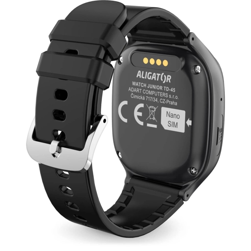 Aligator AW11BK - Розумний годинник Watch Junior 2 450 mAh IP67 Wi-Fi чорний