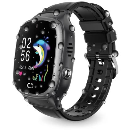Aligator AW11BK - Смарт-годинник Watch Junior 2 450 mAh IP67 Wi-Fi чорний