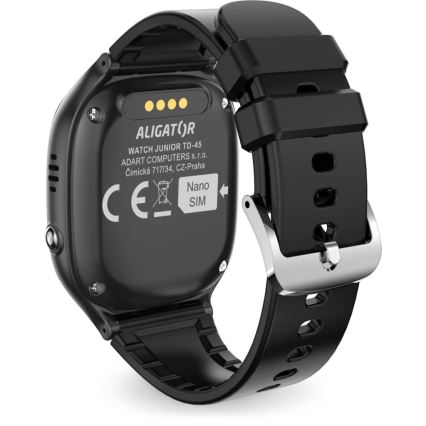 Aligator AW11BK - Смарт-годинник Watch Junior 2 450 mAh IP67 Wi-Fi чорний
