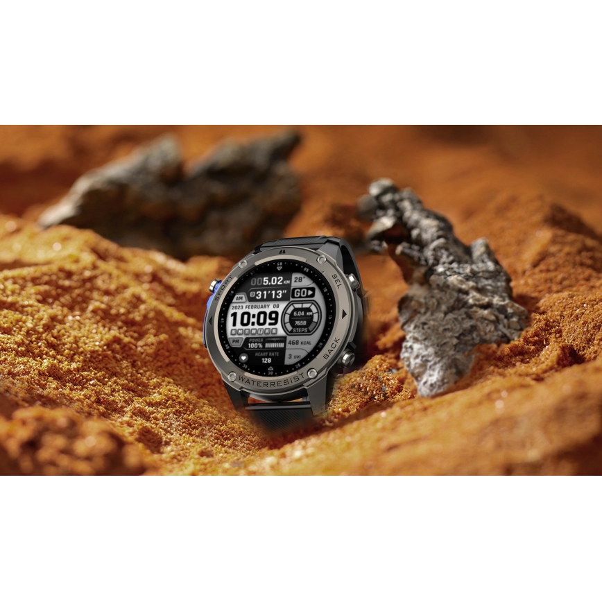 Aligator AW12BK - смарт-годинник Watch GPS 500 mAh IP69K чорний